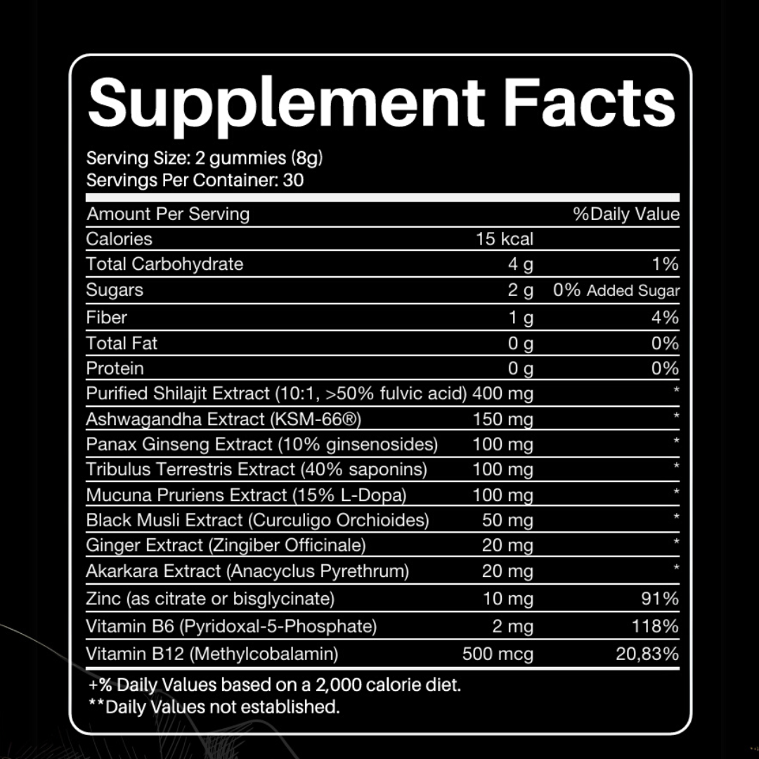 Gume cu Shilajit Pur din Himalaya – Aphroly®